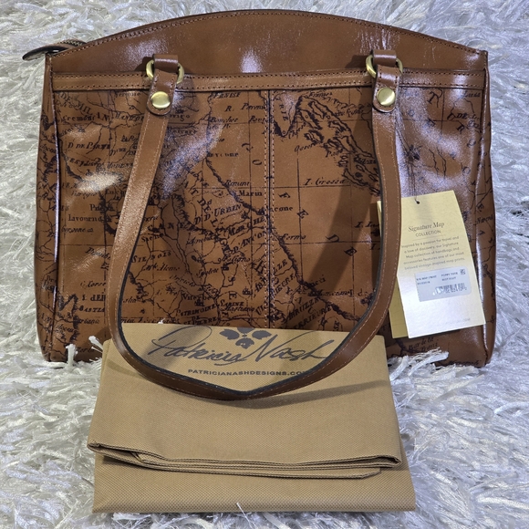 Patricia Nash | Bags | Patricia Nash Poppy Tote Signature Map Purse | Poshmark
